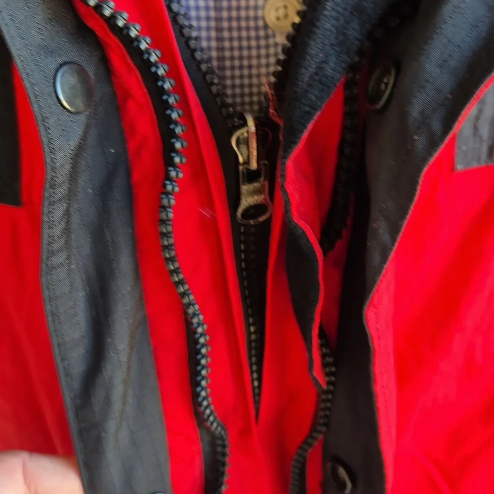 THE NORTH FACE Red Black Summit Shell Gore-Tex XCR Small Mens‎ Hooded Jacket VTG